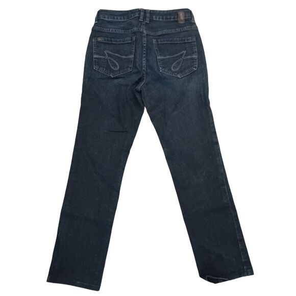 JAG Dark Stretch Straight Leg Jeans Size 4 P 4P - Picture 5 of 6